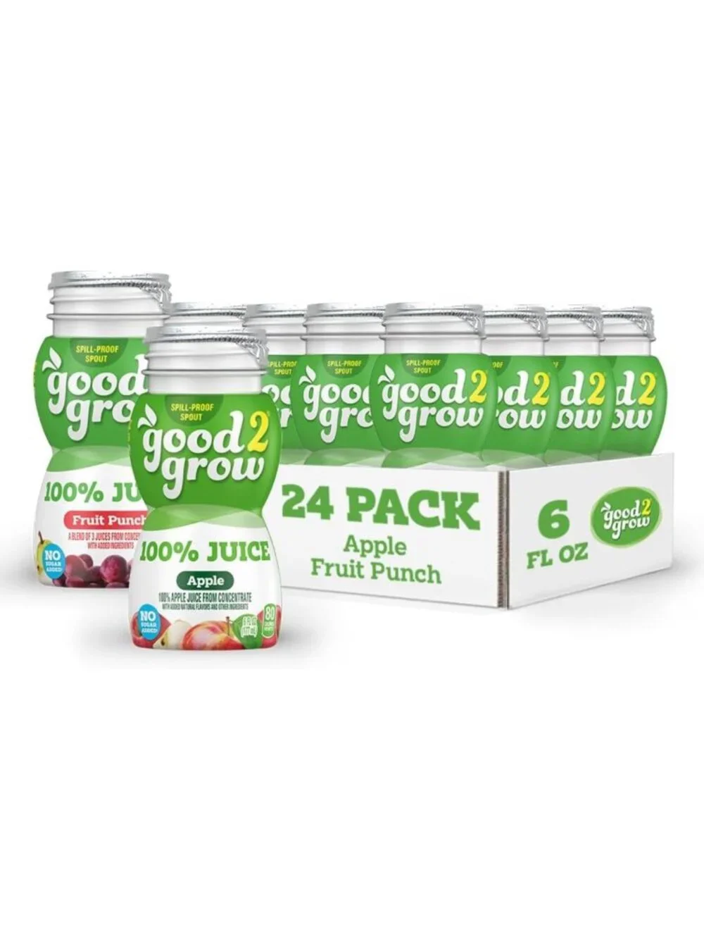 100% Apple Juice & Fruit Punch for Kids, 6 fl oz, 24 Pack - Healthy Drink Option